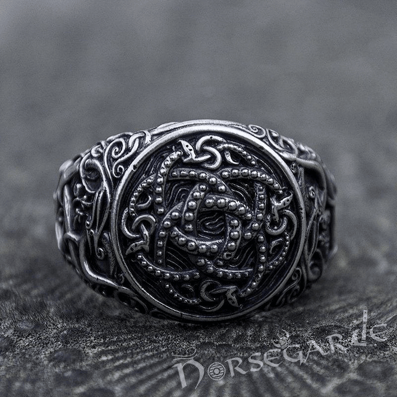 Viking artifacts. Viking Jormungandr order ring. Ancient ring. Viking jewelry. Viking artifact. Jormungandr skin ring. COA by request