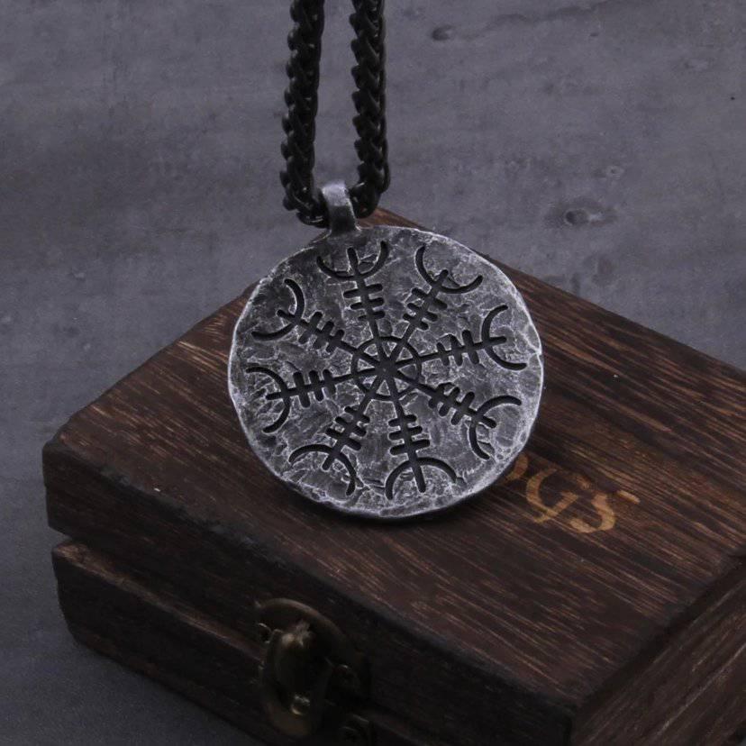 Viking Pendant, Viking top Amulet, Masketen Necklace. Viking Replica Pendant