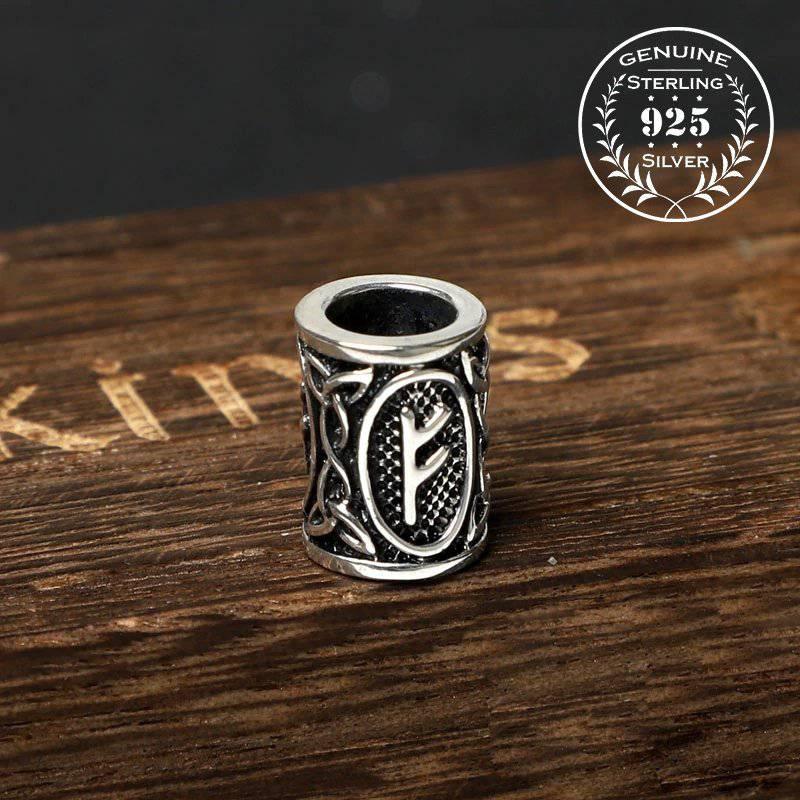 Viking Beard Bead - Sterling Silver