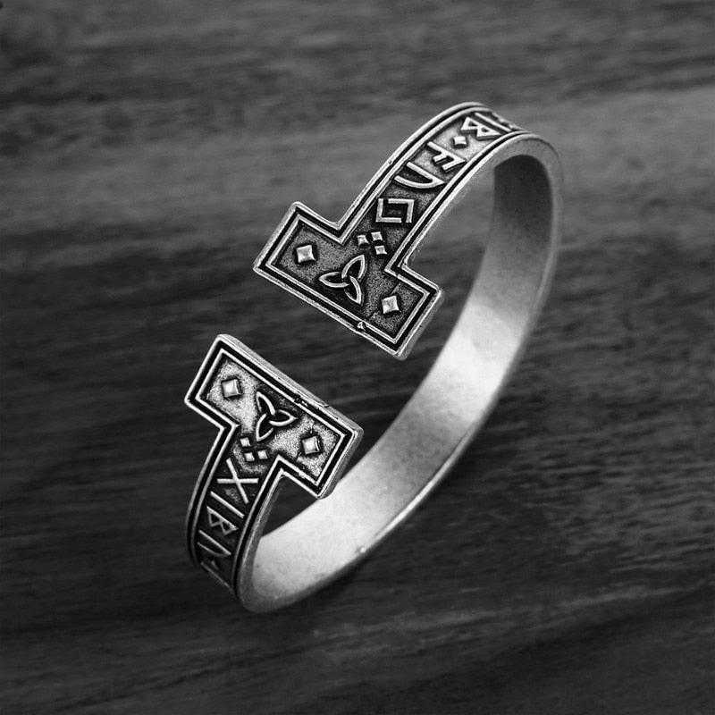 Men's Celtic Runes Cuff Bracelet