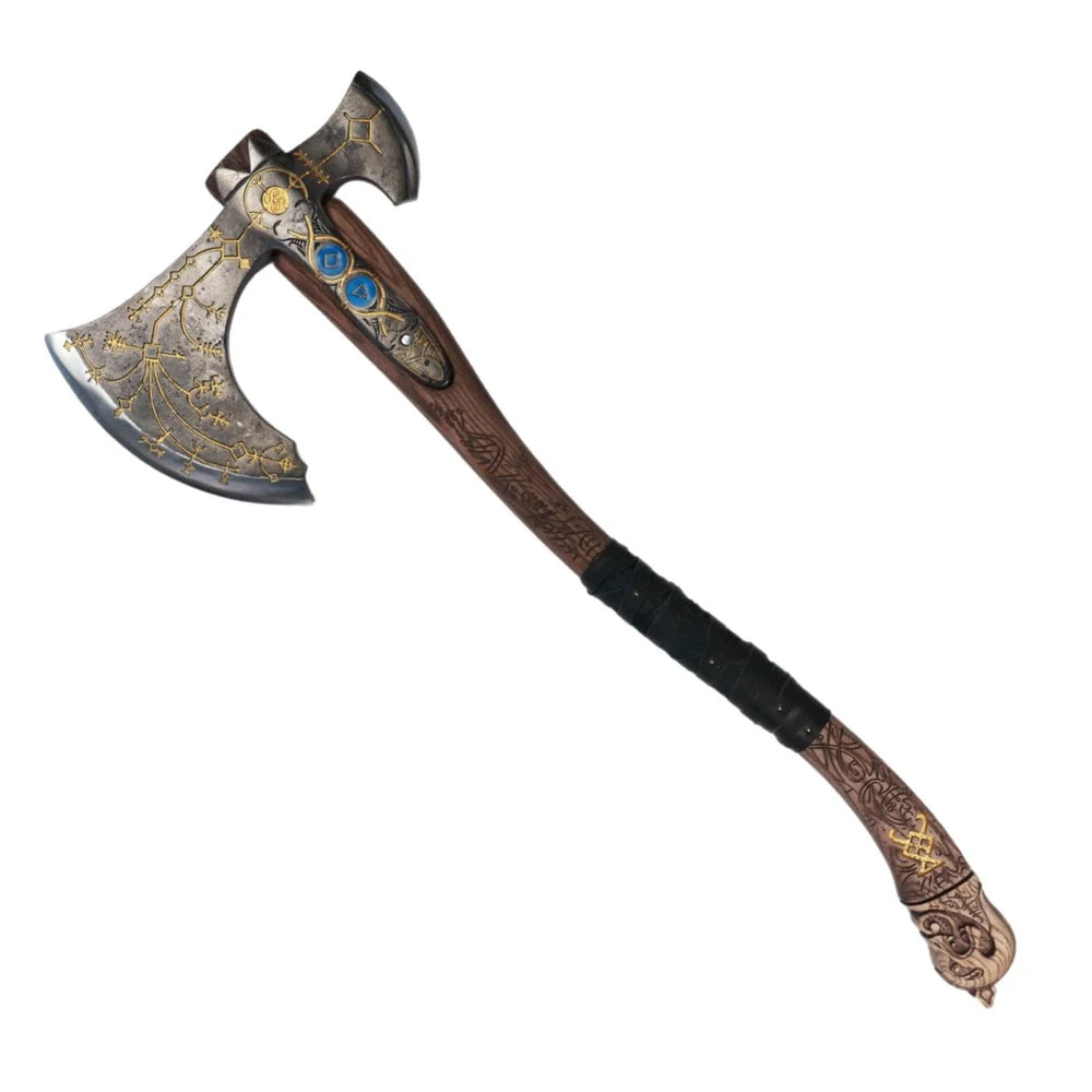 Handforged Leviathan Replica Axe - Gold