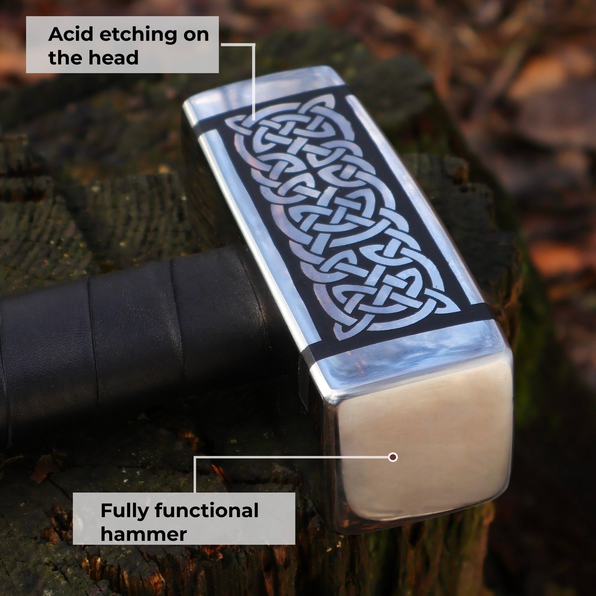 Handforged Slavic Hammer 'Svarog'