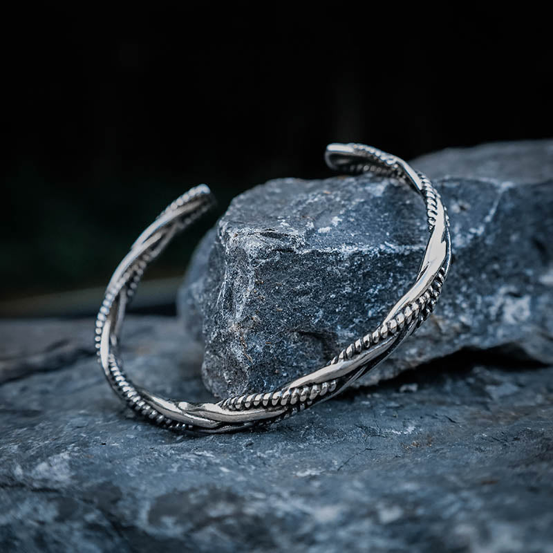 Twisted Steel Bracelet - Stainless Steel