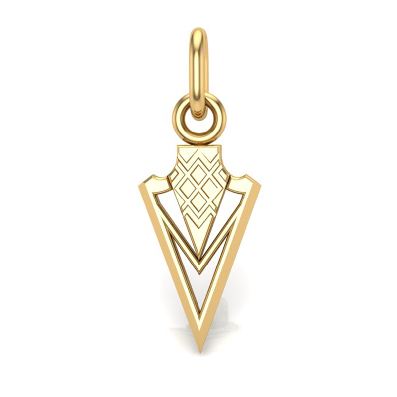 Handcrafted Miniature Gungnir Spear Pendant - Gold