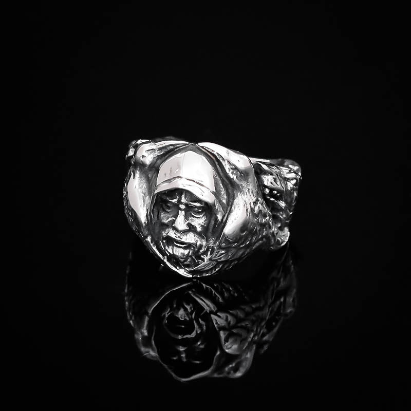 Odin and Ravens Ring - Stainless Steel