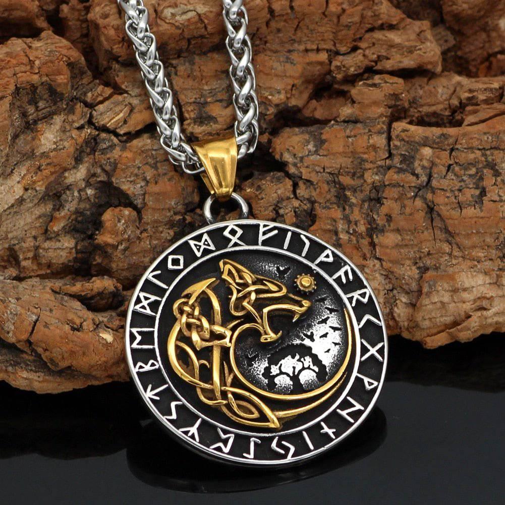  Celtic Dragon Charm Necklace Chain for Men - Viking Nordic  Dragon Shield Jewelry gift for Men Him : Handmade Products