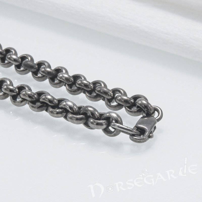 60 Neverending Circle DURO Stainless Steel Rhodium offers Plated Necklace Chain