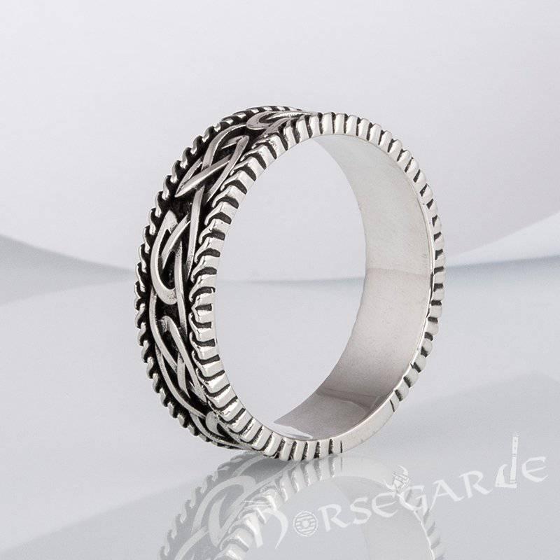 Evan, 7 mm Silver-Tone Stainless Steel With Trinity Knot Pattern Celtic  Ring, In stock!