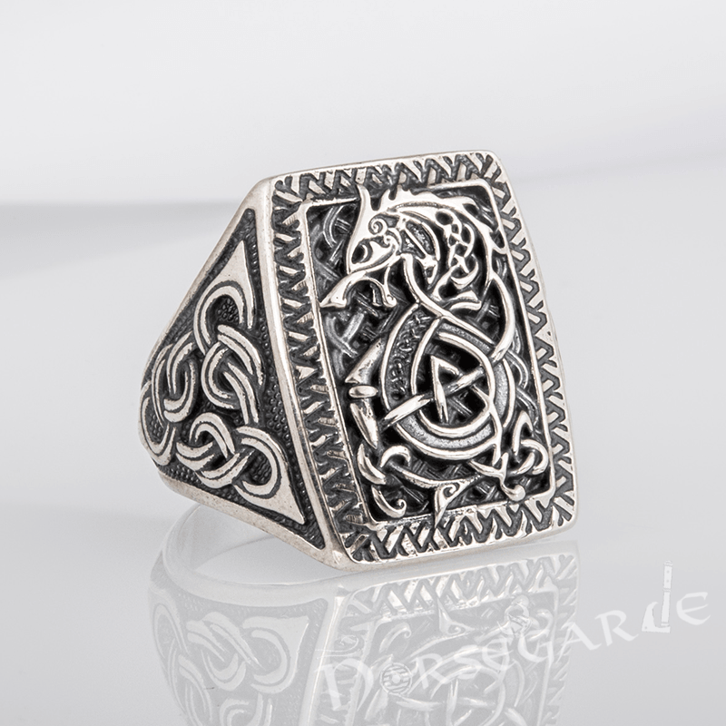 Viking Thor's Hammer Ring - STERLING SILVER Handmade Celtic Signet