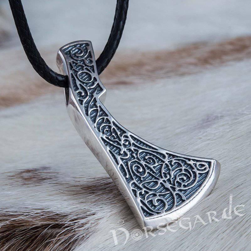 Silver on sale axe pendant