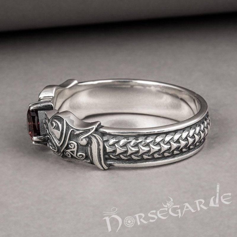 Silver Celtic Claddagh Bangle Bracelet