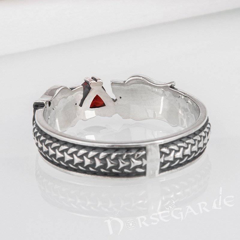 Silver Celtic Claddagh Bangle Bracelet