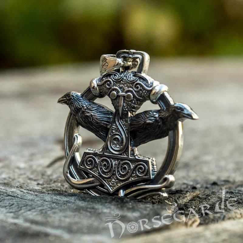 Handmade Sterling Silver Viking Ring, Replica, Shield Ring, Norse Ring