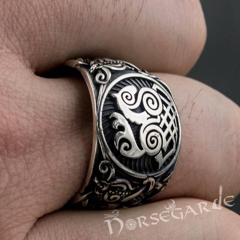 Sleipnir Ring (Odin's steed ring) Viking Ring Mammen Style store Sterling Silver Ring Scandinavian Norse Viking Jewelry (based on mammen axe)