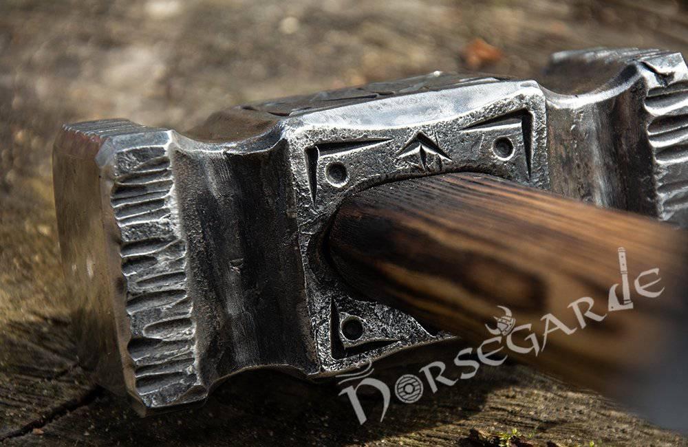 Hand crafted rounding hammer, blacksmith hammer, mjolnir, viking thor hammer, vikings, nordic, thor hammer,vikings shops tool,vikings hammer,runes