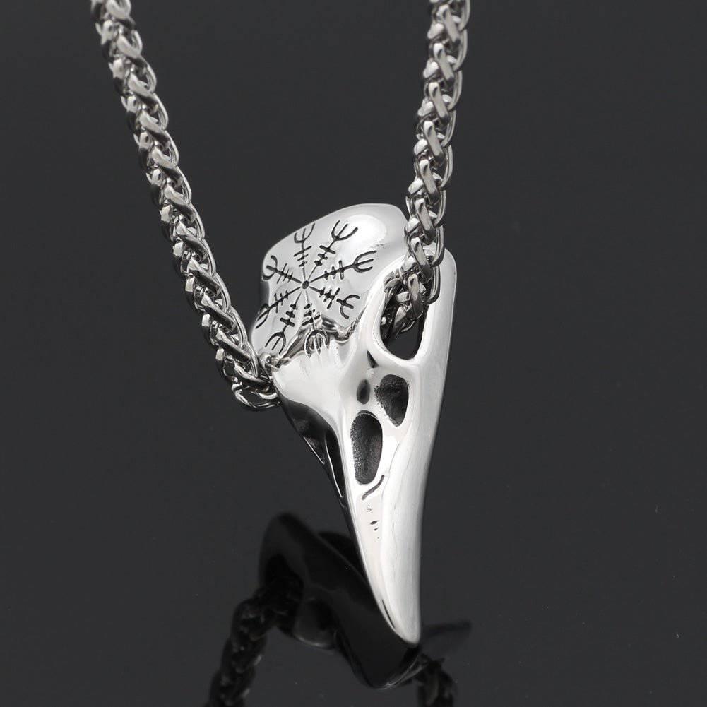 Stainless steel store skull necklace