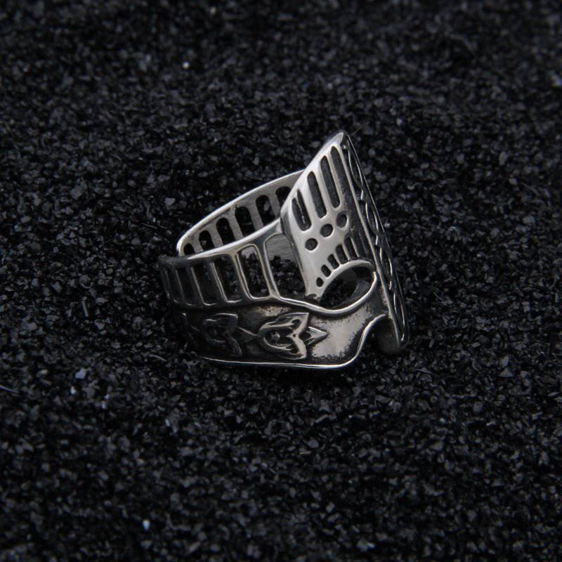 STERLING SILVER, Viking Helm Ring - Norse Viking Jewelry